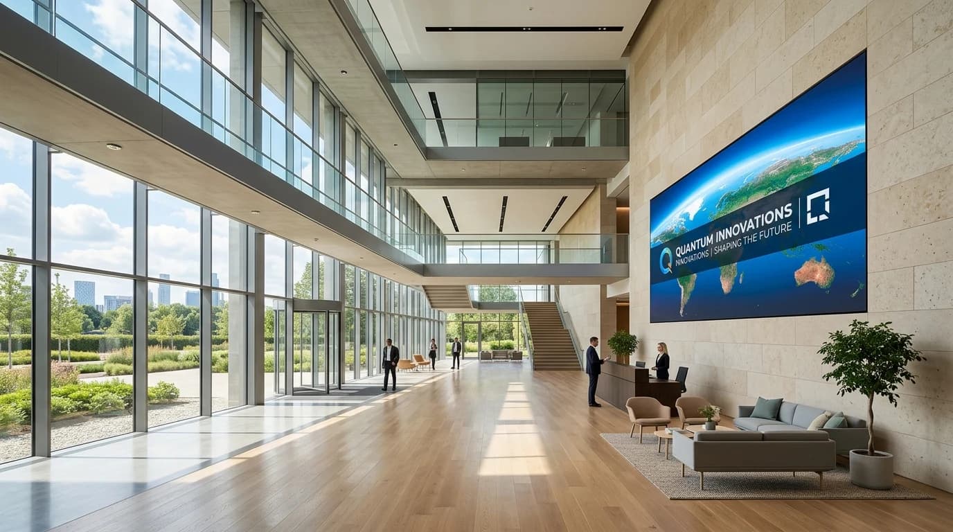 Seamless Fine-Pitch LED Video Wall Corporate Installation